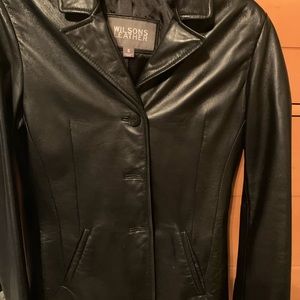 Black Leather Coat